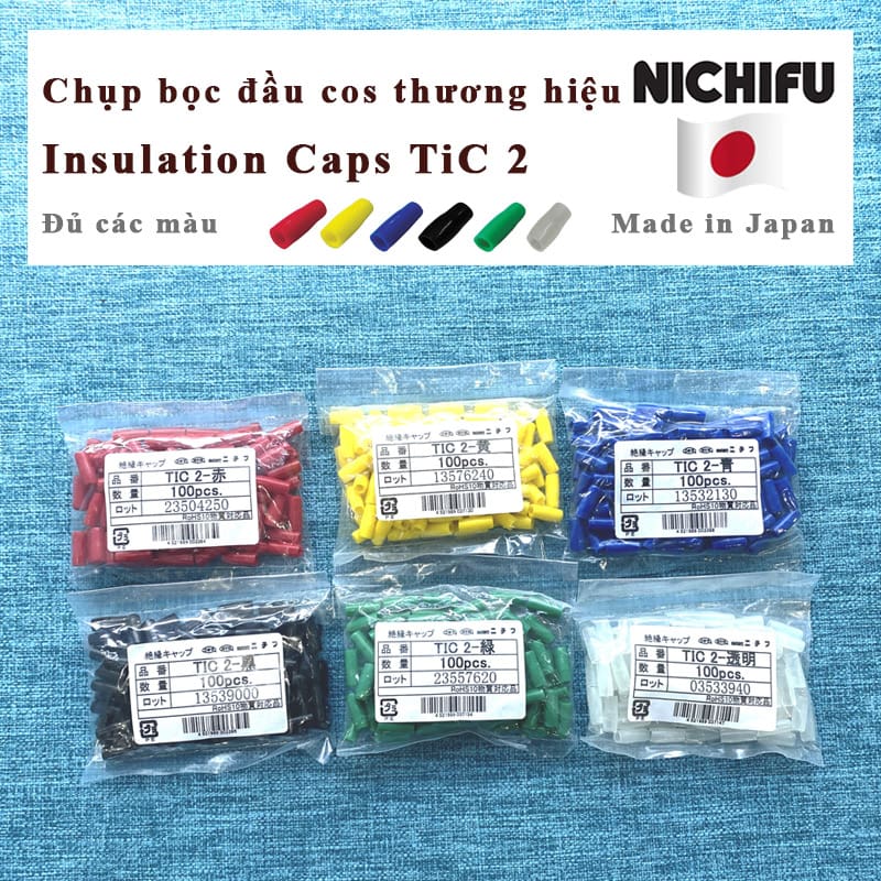 tic 2 nichifu; tic 2 nichifu insulation caps; chụp đầu cốt nichifu tic 2; chụp đầu cốt nichifu tic 2; mũ chụp cos tic 2 nichifu; mũ chụp cos tic 2 nichifu; vỏ áo nhựa tic 2 nichifu; vỏ áo nhựa tic 2 nichifu; đầu bọp tic 2 nichifu; đầu bọp tic 2 nichifu; tic 2-red nichifu red màu đỏ; tic 2-yel nichifu yellow màu vàng; tic 2-blu nichifu blue màu xanh dương; tic 2-grn nichifu green màu xanh lá cây; tic 2-blk nichifu black màu đen; tic 2-clr nichifu clear transparent màu trong;