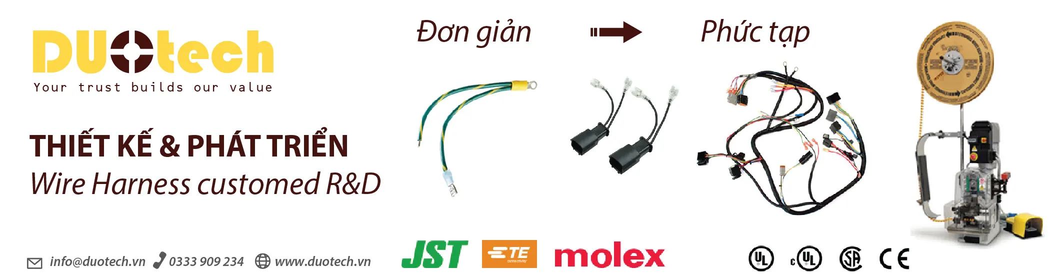 dịch vụ gia công dây điện wire harness oem odm