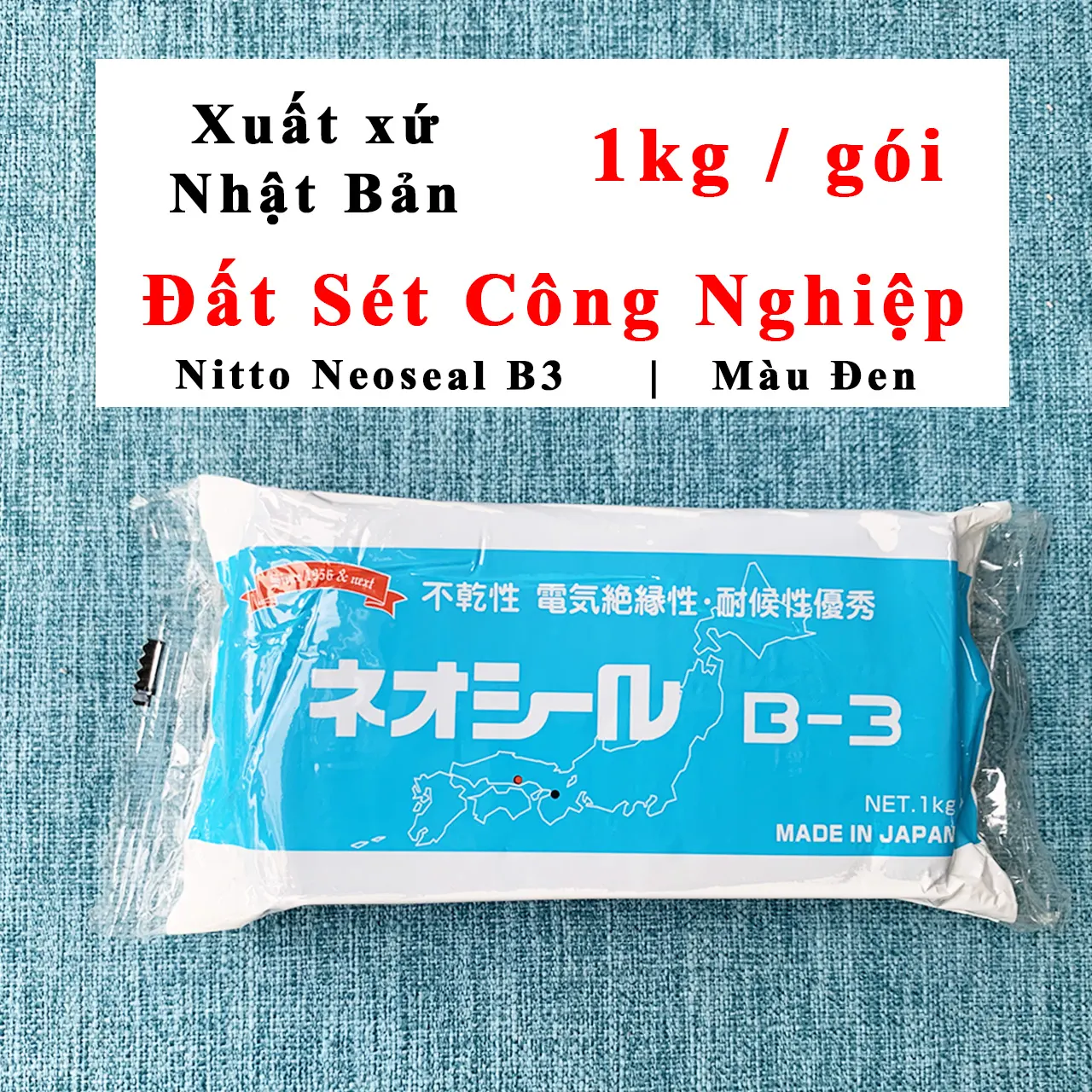 mua đất sét công nghiệp cách điện keo chít mạch bịt kín lở hở tủ bảng điện chống chuột bọ kiến côn trùng thi công hệ thống điện năng lượng mặt trời solar hãng thương nhãn hiệu maker Nitto Kasei Neoseal B3