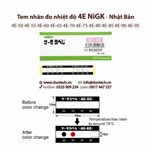 4e nigk thẻ báo miếng giấy dán nhãn tem đo cảnh báo giám sát nhiệt độ cao nigk 4e 4e-50 4e-55 4e-60 4e-65 4e-70 4e-75 4e-80 4e-85 4e-90 4e-95; miếng dán hiển thị thẻ báo tem nhãn cảnh báo giám sát nhiệt độ cao 3e 4e 5e 8e nigk temperature lndicator thermo label; miếng dán hiển thị nhiệt độ nigk; thẻ báo nhiệt độ nigk; tem nhãn cảnh báo nhiệt độ cao nigk; tem nhiệt chính hãng thương nhãn hiệu nigk xuất xứ nhật bản; nigk temperature lndicator thermo label; tem giám sát nhiệt có hồi nhiệt; reversible temperature label; nhãn tem giám sát nhiệt không hồi nhiệt; irreversible temperature label