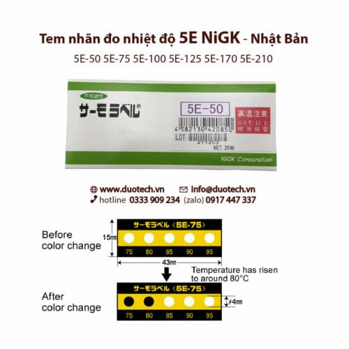 5e nigk thẻ báo miếng giấy dán nhãn tem đo cảnh báo giám sát nhiệt độ cao nigk 5e 5e-50 5e-75 5e-100 5e-125 5e-170 5e-210; miếng dán hiển thị thẻ báo tem nhãn cảnh báo giám sát nhiệt độ cao 3e 4e 5e 8e nigk temperature lndicator thermo label; miếng dán hiển thị nhiệt độ nigk; thẻ báo nhiệt độ nigk; tem nhãn cảnh báo nhiệt độ cao nigk; tem nhiệt chính hãng thương nhãn hiệu nigk xuất xứ nhật bản; nigk temperature lndicator thermo label; tem giám sát nhiệt có hồi nhiệt; reversible temperature label; nhãn tem giám sát nhiệt không hồi nhiệt; irreversible temperature label