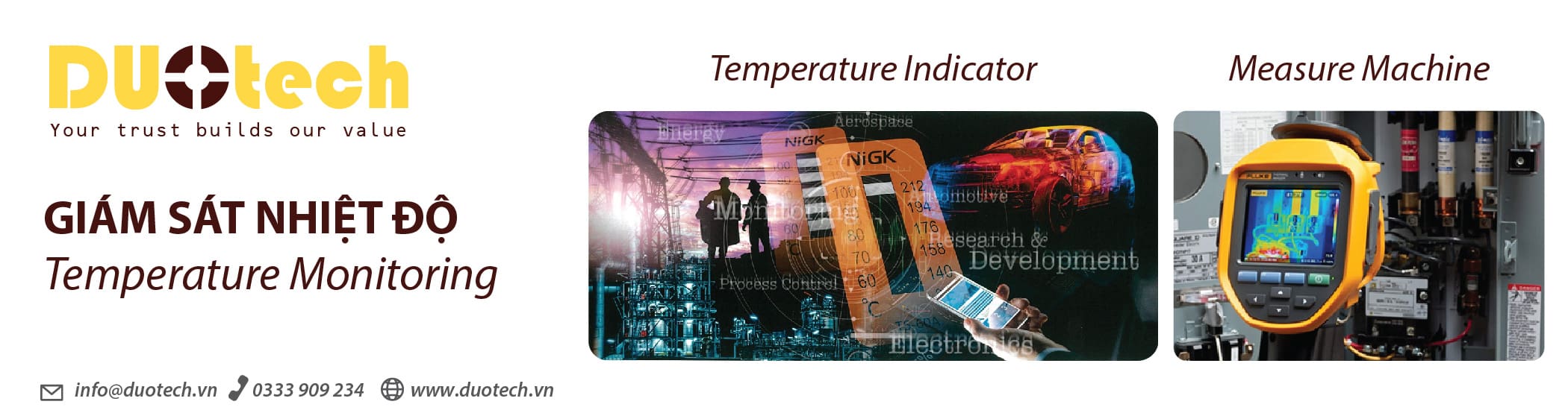 tem nhãn đo nhiệt cảnh báo giám sát nhiệt độ cao nigk temperature indicator thermos labels