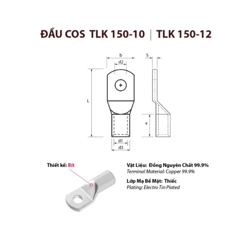 công ty tnhh kỹ thuật duo viết tắt duotech là đại lý nhà cung ứng cấp 1 đơn vị phân phối đầu cos cosse cốt tlk 150 bằng đồng bấm nối dây điện tlk150-10 tlk150-12 tlk150-14 tlk150-16 hãng thương nhãn hiệu brand maker kst k.s. ks terminals inc made in taiwan xuất xứ đài loan