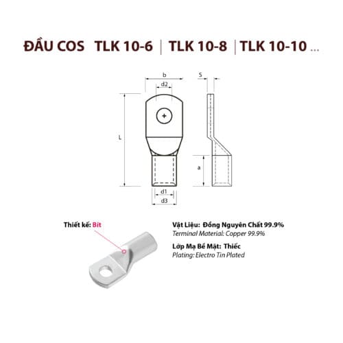 đầu cosse cốt cos dạng ống bấm nối dây điện tlk6-6 tlk6-8 tlk6-10 tlk10-6 tlk10-8 tlk10-10 tlk16-5 tlk16-6 tlk16-8 tlk16-10 tlk16-12 tlk25-6 tlk25-8 tlk25-10 tlk25-12 tlk35-8 tlk35-10 tlk35-12 tlk50-6 tlk50-8 tlk50-10 tlk50-12 tlk50-14 tlk70-10 tlk70-12 tlk70-14 tlk95-10-2a tlk95-10 tlk95-12 tlk95-14 tlk95-16 tlk120-10 tlk120-12 tlk120-14 tlk120-16 tlk150-10 tlk150-12 tlk150-14 tlk150-16 tlk185-12 tlk185-14 tlk185-12-2a tlk240-12 tlk240-14 tlk240-16 tlk300-14 tlk300-10-2a tlk400-14
